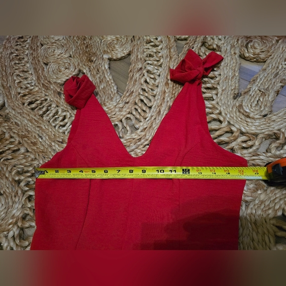 Altar'd State Deep V Tie Top Dress Size Medium - Picture 5 of 9